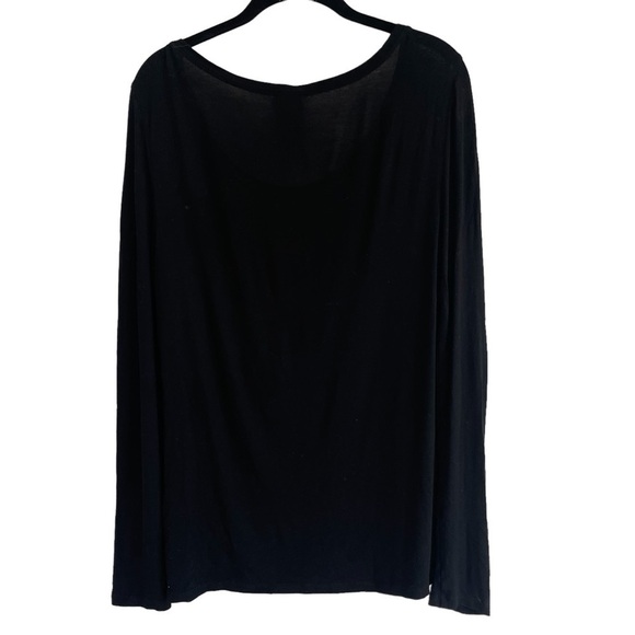 Eileen Fisher Round Neck Rayon Long Sleeve Tunic Top, Size XS - Picture 3 of 5